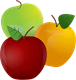 YCAT_230606_5264_green yellow and red apples_zaļš dzeltens un sarkans ābols.png